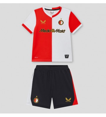 Feyenoord Hjemmebanetrøje Børn 2025-26 Kortærmet (+ Korte bukser)
